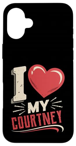 I Love My COURTNEY Tシャツ 名前 COURTNEY スマホケース iPhone 16 Plus 用