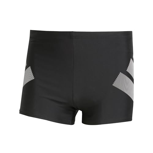 adidas Herren BIG Bars Swim Boxers, Black, 38
