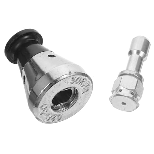 Válvula de escape y alivio de presión para olla a presión BESPORTBLE 60kpa tamaño medio, repuesto anti-bloqueo con tubo de ventilación, 2 piezas para cocina segura miniatura 1