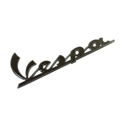 Image of inchVespa inch Badge Emblem Side panel metal gray for S 50-150 GTS Super Sport 125 250 300 Side Cowl 4 inch 672060