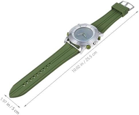 DIYEAH Green Luminous Electronic Student Sport Watch with Flexible Band - 1