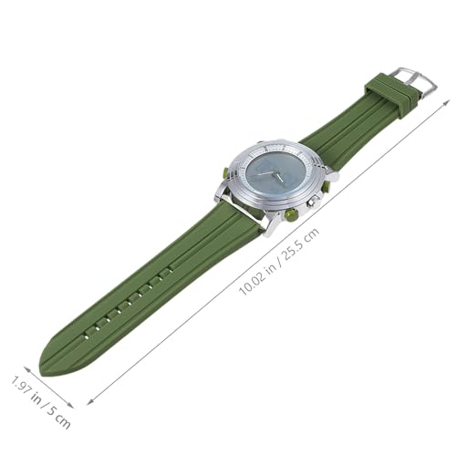 DIYEAH Green Luminous Electronic Student Sport Watch with Flexible Band