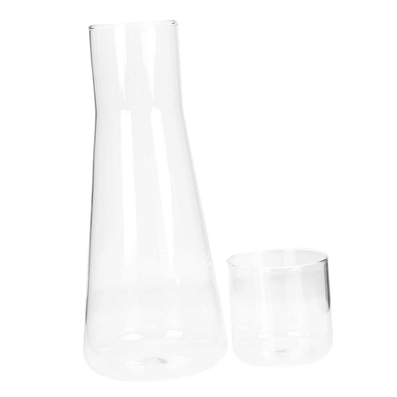 Garneck Large Capacity Water Cup Bedside Water Container Beverage Jug Desktop Water Bottle Clear Tumbler Cup Formula Container Water Carafe Drinking Glasses Beverage Container Transparent