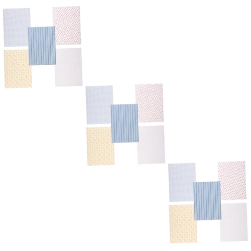 Papier peint miniature autocollant pour décorer la chambre et le salon des poupées en kit DIY