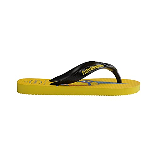 Chinelo Minions, Havaianas, Feminino, Amarelo/Preto/Amarelo, 45/46