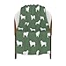 Tcoay Australian Shepherd Silhouette Hunderassen Med Green, Überwürfe für Schlafsofa, Stuhl, dekorative Überwurfdecke, Decke für die Reise, 76,2 x 101,6 cm