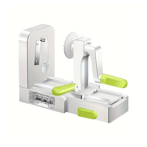 Machine à nouilles et pommes de terre, spiraleur légumes en acier inoxydable, trancheuse salade multifonctionnelle, râpes fruits