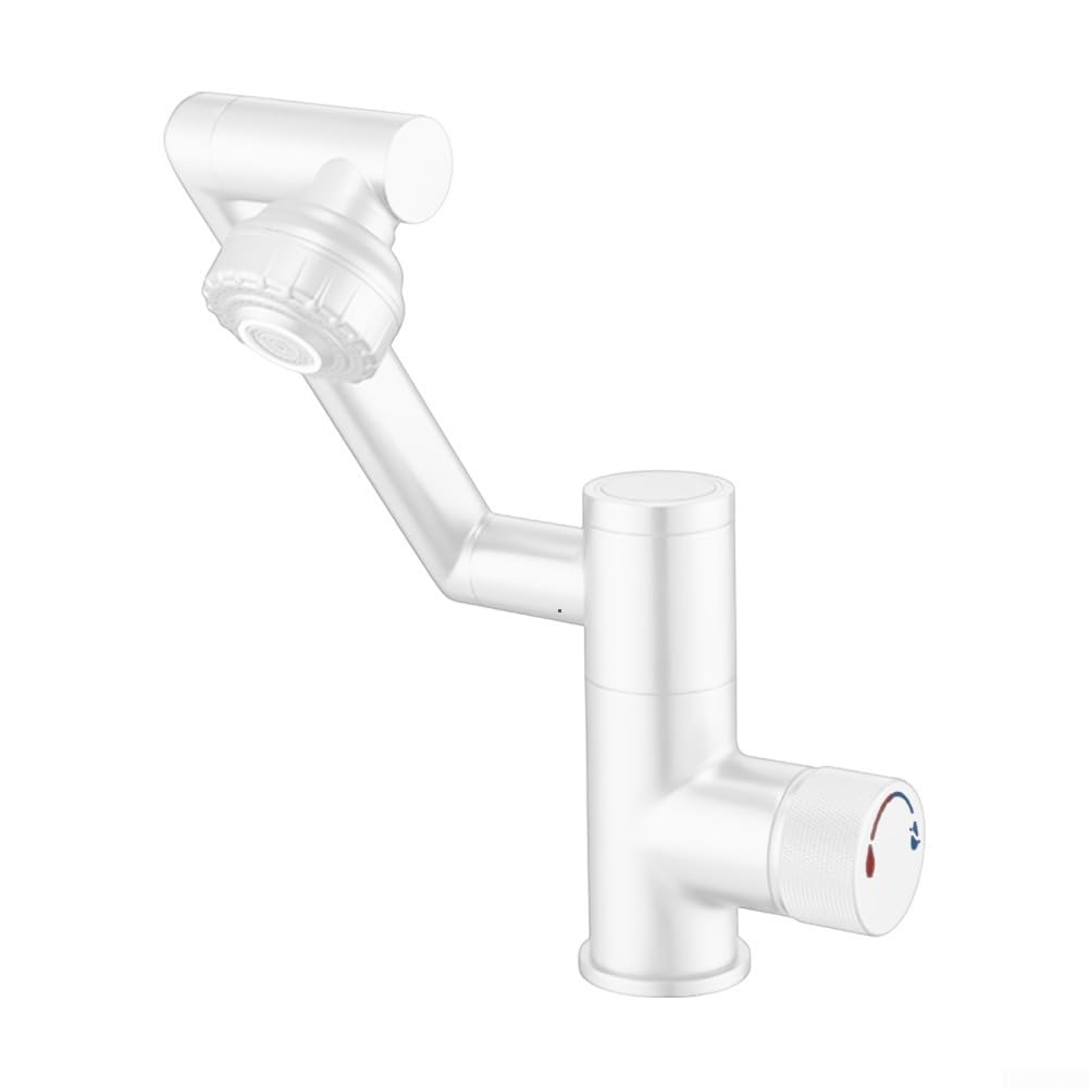 ZYCHSJXA Digital Faucets, Temperature Bathroom Taps Hot And Cold Multifunctional Rotating Basin Display Faucet(Black)