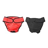EXHUMKY 2 pièces Culottes Hygiéniques pour Chiennes Lot de Pantalons Physiologiques Éla...