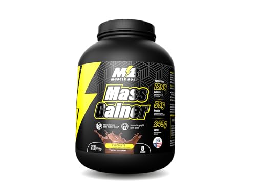 Muscle Bolt Mass Gainer Protein Powder Mix For Weight Gain Chocolate 6lb