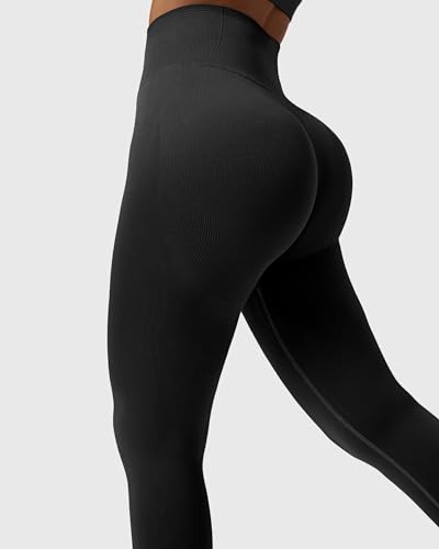 Image of MOOSLOVER Seamless Butt Lifting Workout Leggings for Women High Waist Yoga Pants Compression Contour Tights