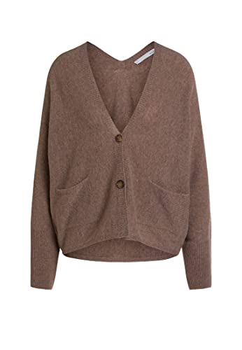 Oui Chaqueta de punto para mujer, de lana de cachemir, corte...