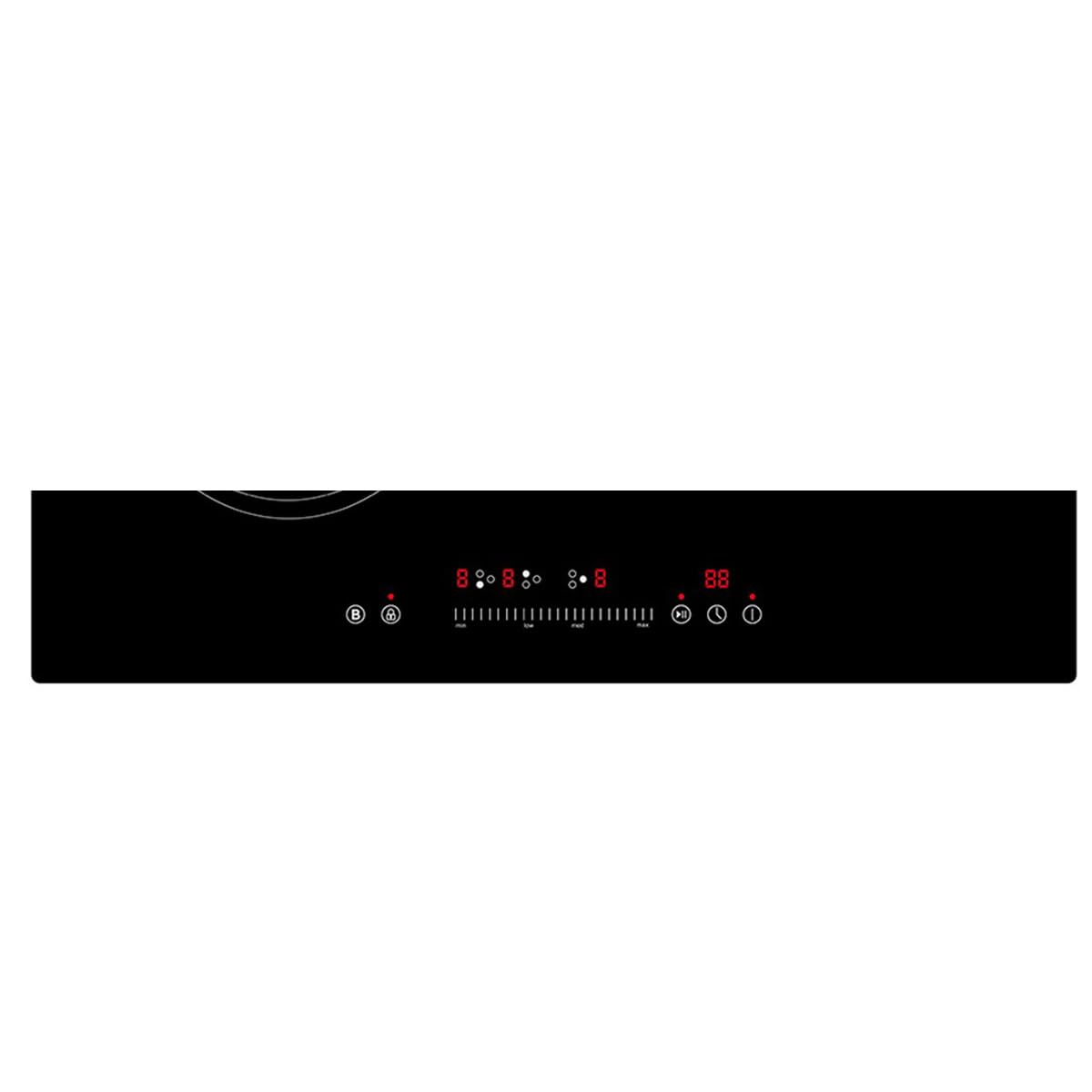 SIXHOME Placa de inducción 60 cm 3 zonas 7200 W con Booster, control táctil, temporizador, detección automática, bloqueo infantil, color negro SXHPI60N1 — view 4