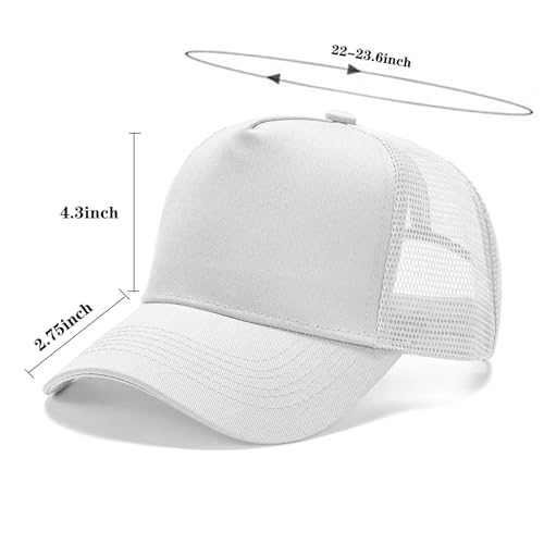 Image of 5 /6 Packs Vintage Washed Plain Baseball Cap Distressed Dad Golf Hat for Men Women