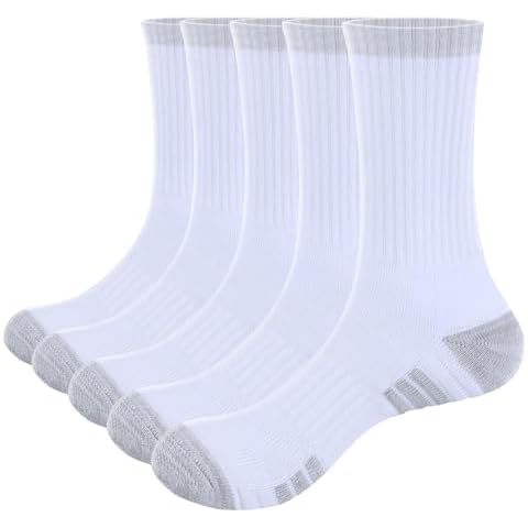 YUEDGE Cushioned Crew Socks for Men Cover