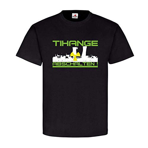 T-shirt inscription allemand noir Tihange 24600 coupe ample XXX-Large grand confort