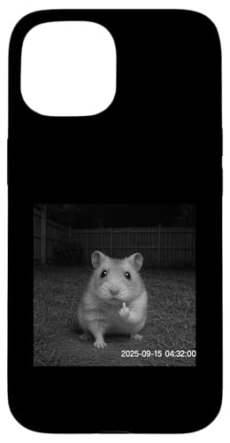 Funny Hamster Flipping Off Middle Finger On Security Camera X}zP[X iPhone 15 p