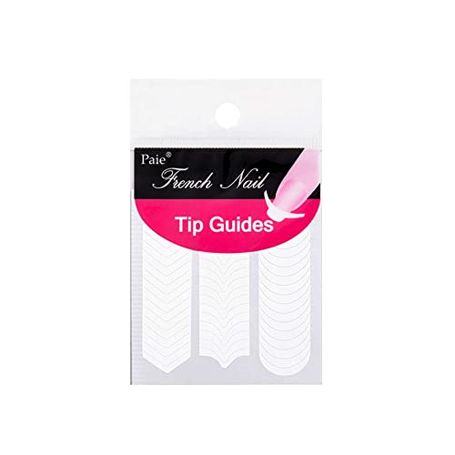 48PCS French Tip Nail Decoration Strip Sticker Stencil Guides Manicure Art DIY 1Pack Type B