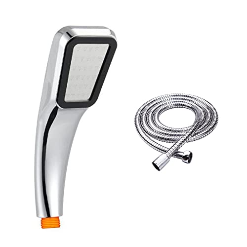 Pomme de douche 300 trous haute pression avec support mural et tuyau flexible