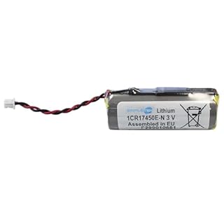 SIMPLETEK - Batteria al Litio CR17450 1CR17450E-N Compatibile con Telepass | 3V 4,5 cm (lunghezza) x 1,6 cm (diametro) | Cavo 4 cm Connettore 2 Pin (Ricondizionato)