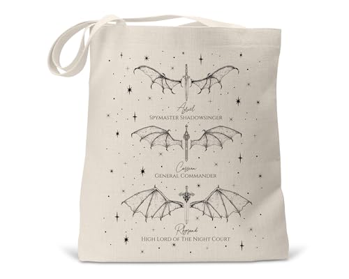 newseny Tote Bag Velaris con pegatina de regalo - Bolsa con asas