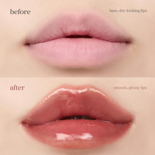 Image of NOONI Korean Lip Oil - Applevanilla | Long-Lasting, Moisturizing, Plumping, Revitalizing for Dry Lips, Waterproof, No Peel Off, Korean Tint, Hydrating Lip Stain, Nourishing Crystal Clear, 0.12 FL Oz