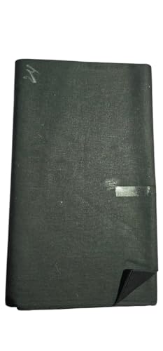 Image of 100% Cotton 2.20 Meter Poplin Cloth Material Fabric Unstitched Cloth for Women's Saree Skirts, Petticoats, Pyjamas, Patiyala Pants, Salwar (Black)