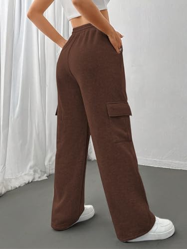 Image of KATECLO Women's Multi Flap Pocket Side Drawstring Waist Sweatpants