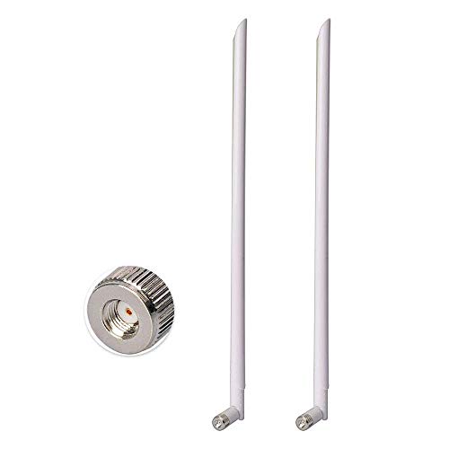 RF SIGNAL WiFi Antenna 2.4GHz Omni Antenna 11dBi with RP-SMA Connector for Wireless Network Router PCI Card WLANs 2-Pack (New_Antenna 3G 4G_13)
