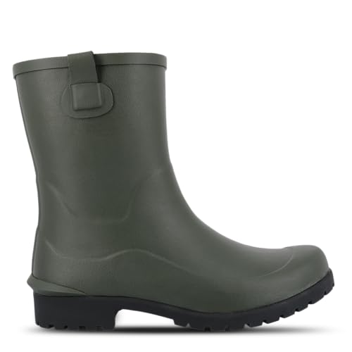 Green Comfort Gummistiefel Damen Halbhoch 40 | Wasserdicht Regenstiefel Damen für Outdoor und Garten