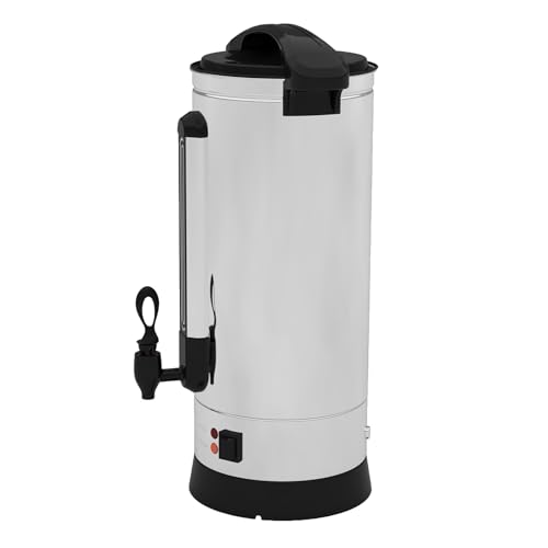 GlowSol 110 Cups Coffee Urn 16L/4.2 Gal - Double-Wall Stainless Steel, 10L/2.6 Gal Large Capacity, Electric Hot Beverage Dispenser, Fast Brew, Commercial Use