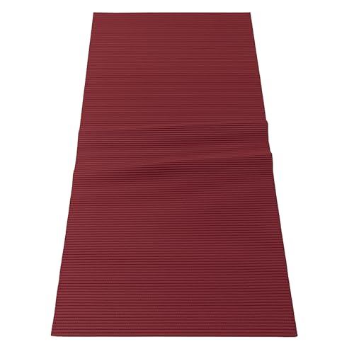 RAJRANG Tischläufer für 6-Sitzer Esszimmer aus Poly-Baumwolle rechteckig gerippt Tibetanrot 33 x 183 cm für Tischdekoration Zuhause Feiern