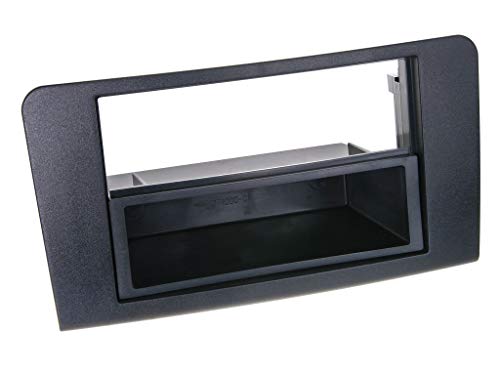 Façade d'autoradio Mercedes classe M W164 de 2005 finition noir mat