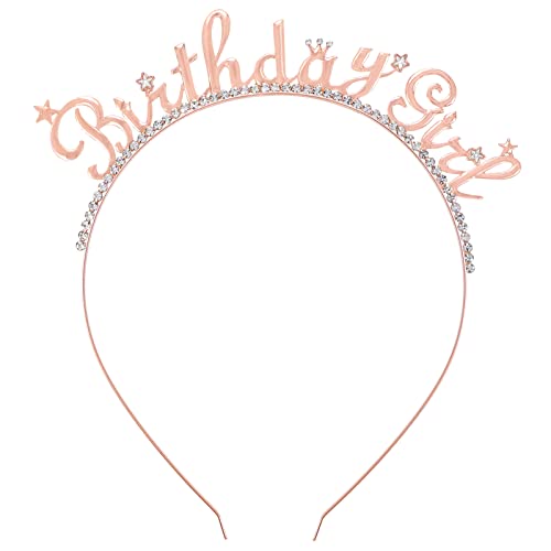 Zayvor Geburtstag Stirnband Haarreif Krone, Birthday Girl Headband Tiara Geburtstag Party Dekorationen Lieferungen Geschenke, Prinzessin Haar Zusätze Cover