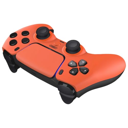 Image of Custom Controllerzz Custom Wireless Controller Compatible with PS5 - Multiple Designs Available (Orange)
