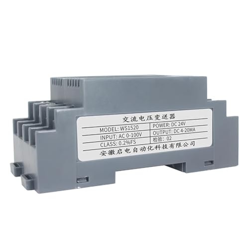 Transmetteur capteur de tension AC 0-110V convertisseur RS485 DC 24V pour rail DIN