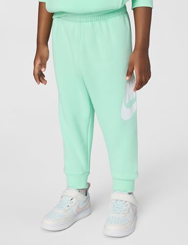 Image of Nike Kids' Sportswear Club Fleece Pullover Hoodie and Joggers 2-Piece Outfit Set (Large Swoosh Logo)