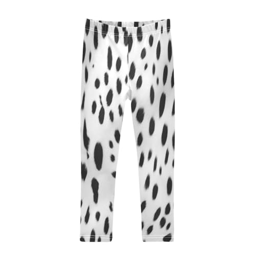 Toddler Girls Leggings Printed Yoga Pants Leggings Black White for Kids