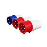16A 32A 3P/4P/5P Industrial Plug and Socket Electrical Connector Waterproof Aviation Plug and Socket(Plug,16A_5P)