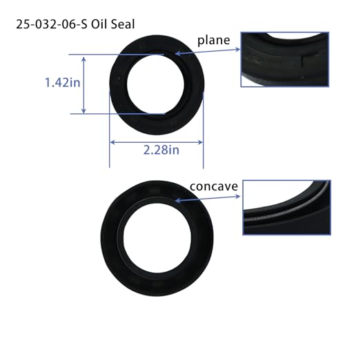Image of 24 041 66-S Oil PAN Gasket Kit for Kohler CH20 CH22 CH23 CH25 Command PRO Twin Engine with 25-032-06-S Oil Seal Replace 24-041-54-S,24-041-24-S