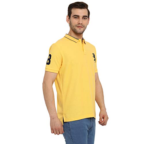Image of Red Tape Men's Solid Regular Fit Polo