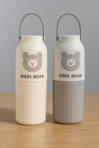 Image of Shopiable Store Travel Toothbrush Case Multifunctional Toothpaste Container Portable Business Trips Wash Cup Holder Organizer Towel Storage Box for Traveling, Camping (Tooth Cool Bear)