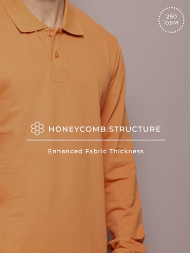 Image of Dillinger Men Oversized Long Sleeve Polo Tshirt