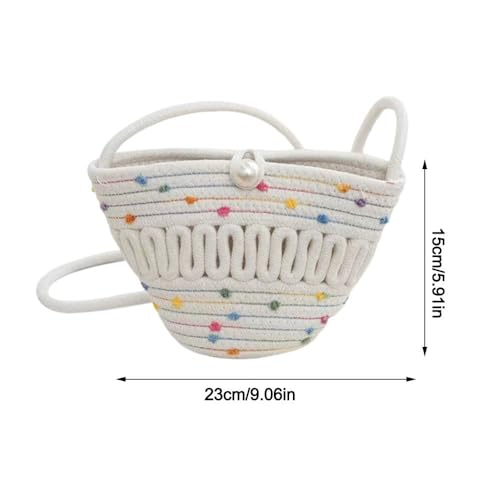 Casual Travel Cotton Summer Beach Bag Small Shoulder Crossbody Bags (Multicolor)2