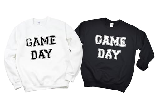 Game Day Sweatshirt, Cute Sports Sweatshirt For Women, Vintage Football Pullover Sweater, Touchdown Shirt, Gift For Mom, Unisex Crewneck Sweatshirt2