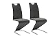 Schwingstuhl Robas Lund Esszimmerstühle 2er Set in Schwarz