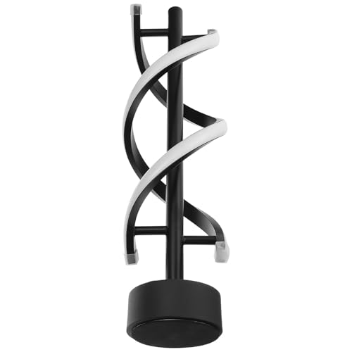 Ciieeo Lámpara de Mesa LED Recargable 1800mAh Luz Fría Azul Diseño Espiral Vintage Lámpara Decorativa para Bar Restaurante y Escritorio Luz Ambiental para Interiores