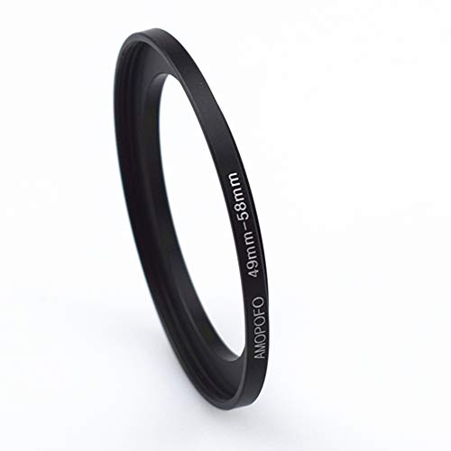 Image of 49mm to 58mm Step-Up Ring Filter adapter /49mm to 58mm Camera Filter Ring ;Compatible All Brands 49mm Lens and 58mm UV,ND,CPL,Metal Step Up Ring