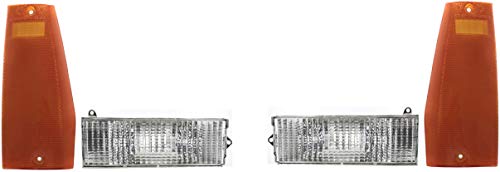 Garage-Pro Turn Signal Light KIT Compatible with Jeep Cherokee 1984-1996, Comanche 1986-1992, Wagoneer 1984-1985 Front, Driver and Passenger Side