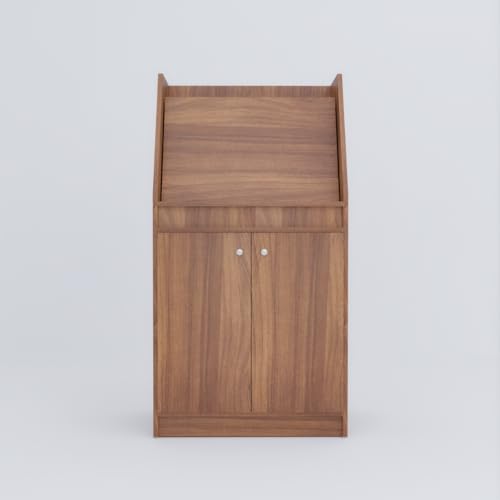 Image of COUCH CULTURE Wonder Engineered Study Table | Multi-Purpose Study Table | Computer Table for Students | Office Table with Drawers | Desk for Work from Home | 1 Year Warranty - Leon Teak